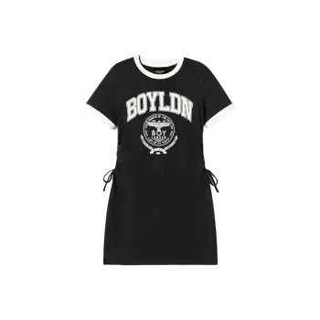 Boy London Short Sleeved Dresses Women's Black/Beige White