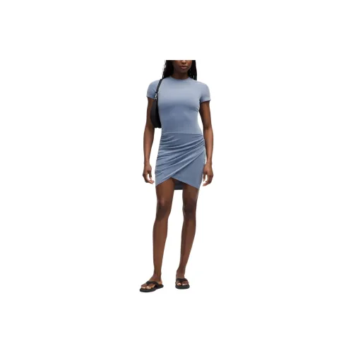 peaked Drapey Softstreme Short Sleeved Dress Women's