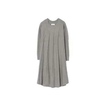 Beams Long Sleeved Dress Women's Top Gray