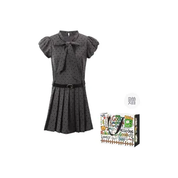 OURUOKE Short Sleeved Dress Women's Gray
