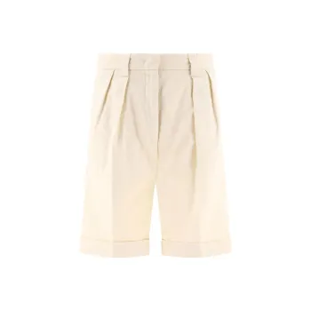 ASPESI Pleated Straight Leg Chino Shorts