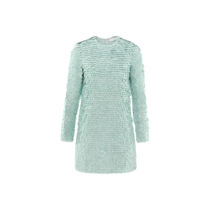 Zimmermann FW24 Long Sleeved Dress Women's Mint Green-0