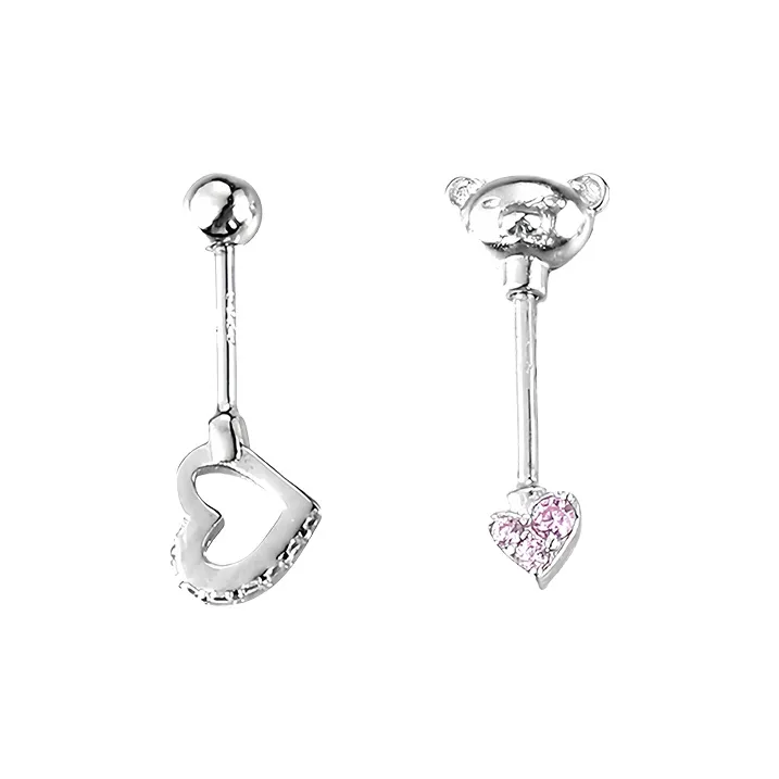 EAR PARTNER 925 Sterling Silver Stud Earrings Women's-8