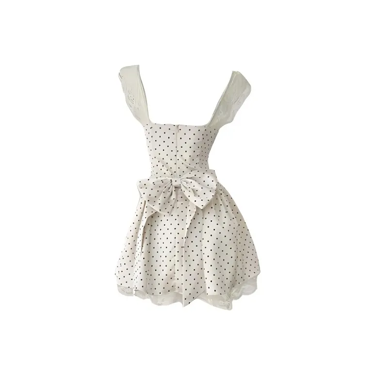 Qiuerle Short Sleeved Dress Women's-0