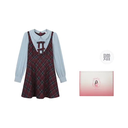 ANNIBUHUO Long Sleeved Dresses Women's