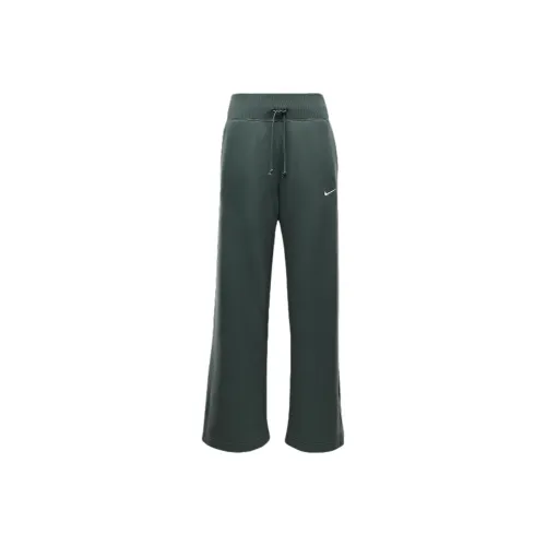 Nike Sportswear check Fleece Women's High Waisted Wide Leg Sweatpants
