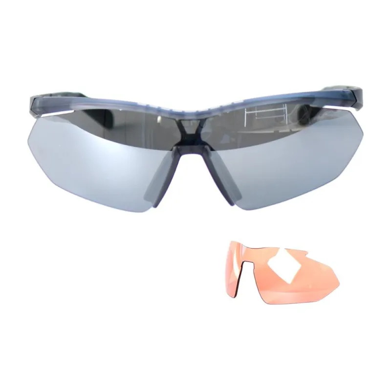 Adidas Plate Frame Plastic Irregular Shape Sunglasses Unisex Gray-4