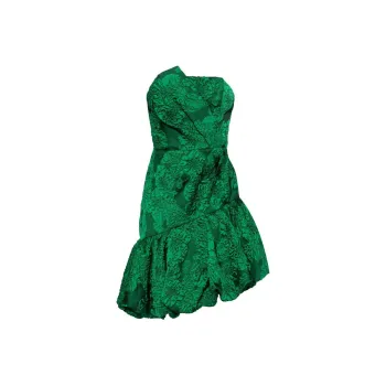 Marchesa Notte Calathea Asymmetric Minidress
