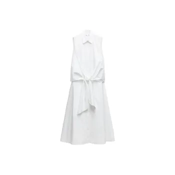 ZARA Sleeveless Dress Women's White