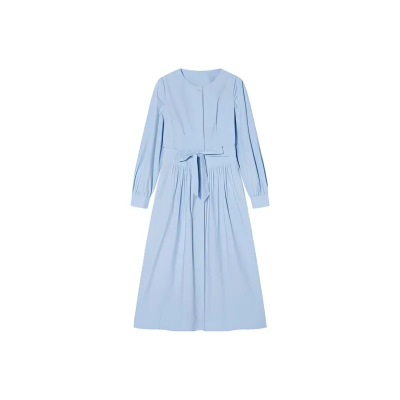 Goodland Long Sleeved Dresses Women's Light Blue-0