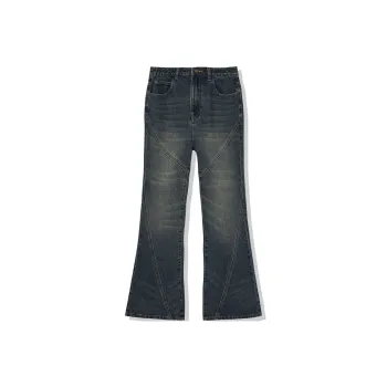 LA CRAWFISH Jeans Women's Washed Blue Green