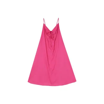 QYPRF Sleeveless Dresses Women's Rose Red