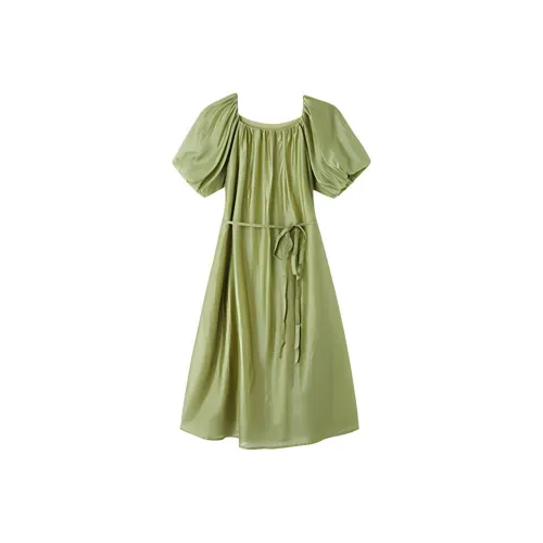 MT Short Sleeved Dresses Women's Fruit Green