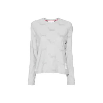 THOM BROWNE Hector Jacquard terry T shirt