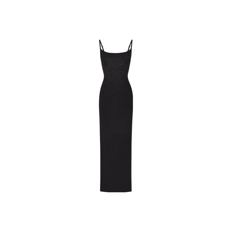 Skims X Swarovski Jelly Sheer Cami Long Dress Sienna-5