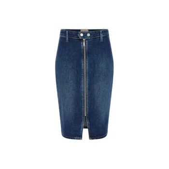 GUESS Denim Long Skirts Women's Blue