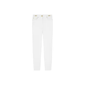 VERSACE Medusa Plaque Logo Patch Skinny Jeans