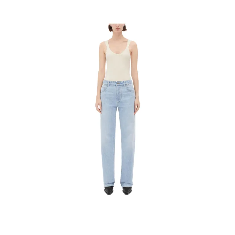 Bottega Veneta Mid Waisted Straight Leg Jeans-0