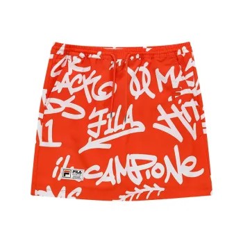 FILA FUSION Casual Short Skirts Women's Persimmon Orange