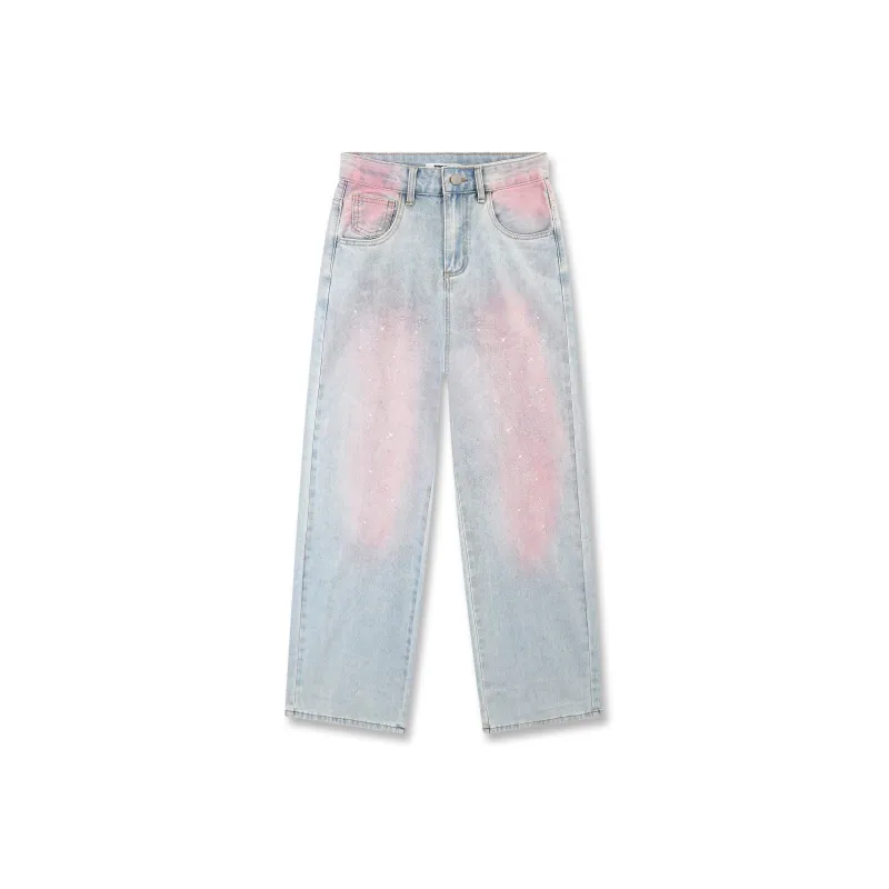 SAKUN Jeans Women's Rouge Pink-0