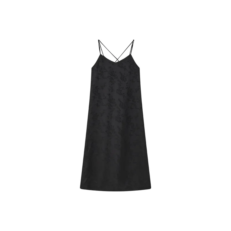 THE SEA LIFE Slip Dress Women's Black Mage-0