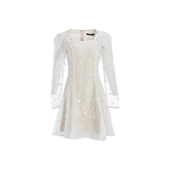 Marie Elie Long-Sleeved Dresses Women's White