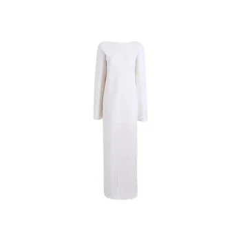 KHAITE Paley V Back Maxi Dress