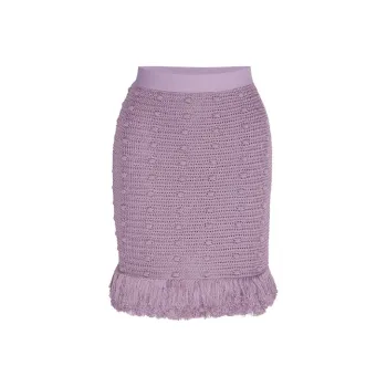 Bottega Veneta SS21 Casual Short Skirts Women's Lavender