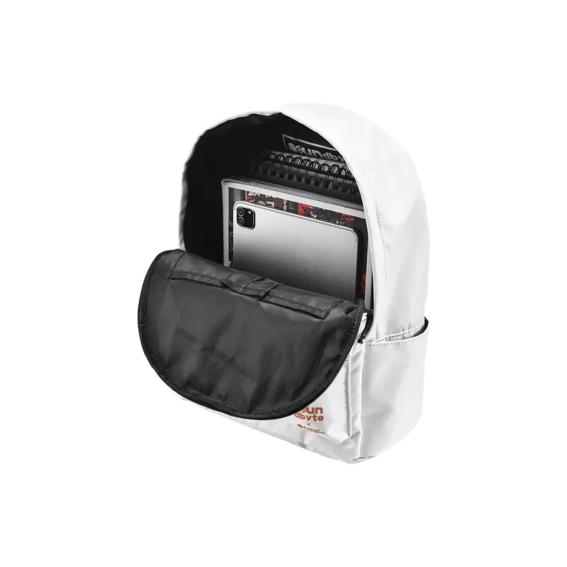 ONRF Polyester Backpack Medium Size Unisex White-3