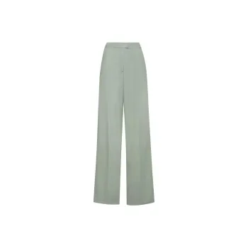 Oscar De La Renta Georgette Silk Tailored Trousers