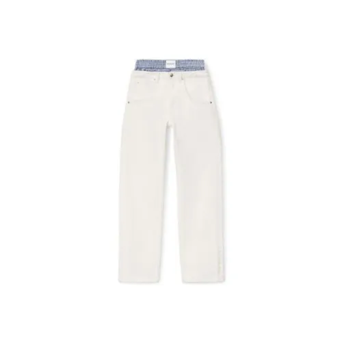 Alexander Wang High Waisted Straight Leg Jeans