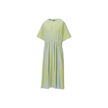 Onitsuka Tiger PRINTED SS25 Short Sleeved Dresses Women's Light Blue/Yellow