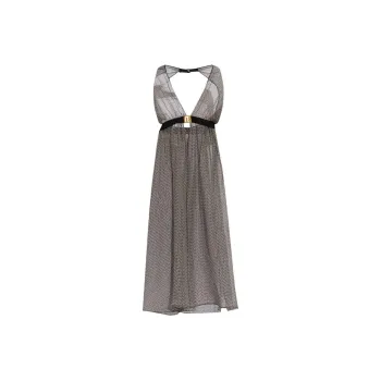 BALMAIN Monogram Printed Beach Dress