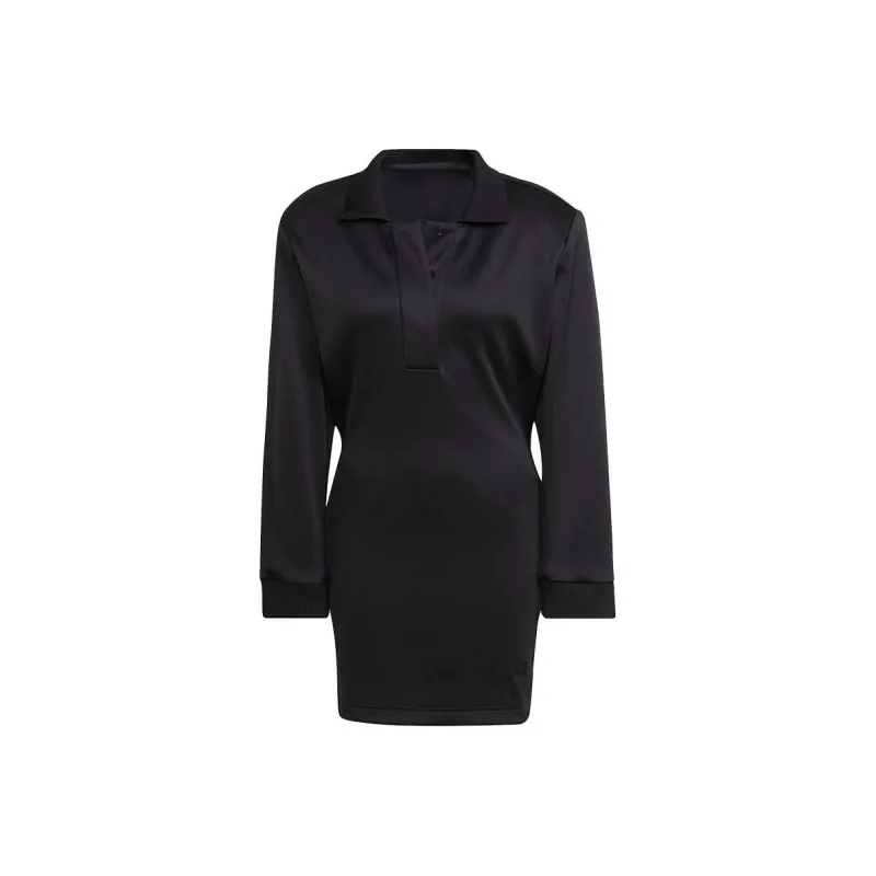 Adidas Originals Long Sleeved Dresses Women's Black-0