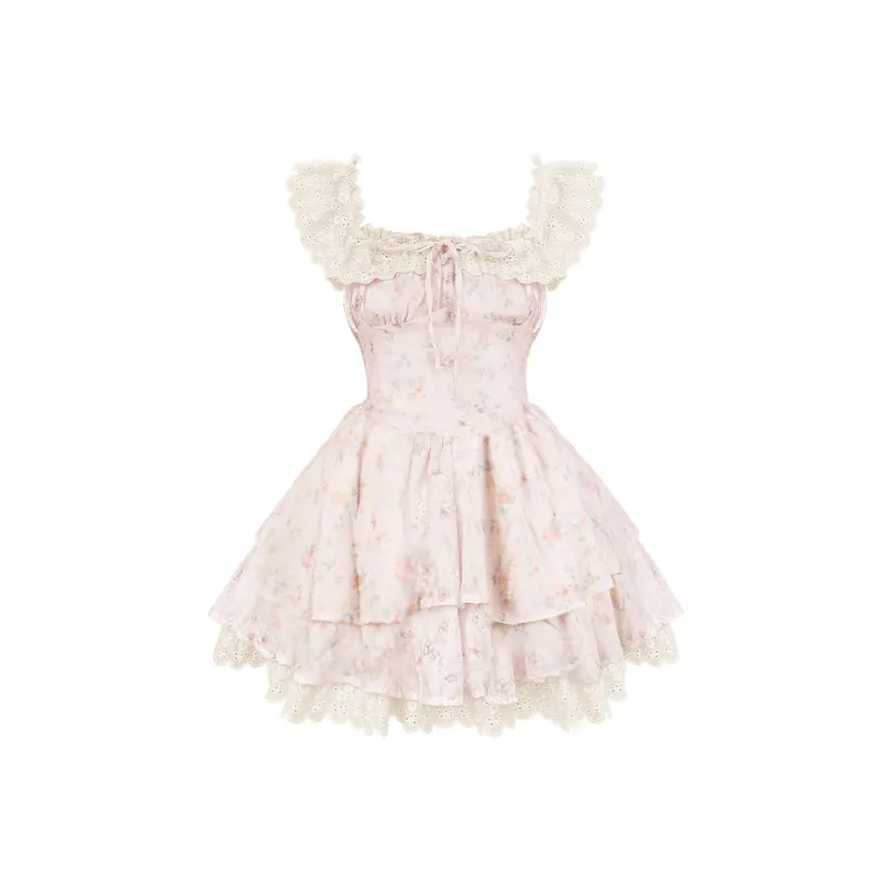 Cotton Shopping Short Sleeved Dress Women's-0