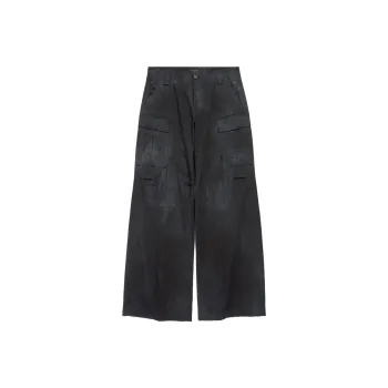 Balenciaga Cargo Pants Loose Fit Women's Black