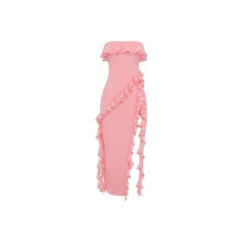 HOUSE OF CB SARINA Sleeveless Dress Women's Apricot/Coral