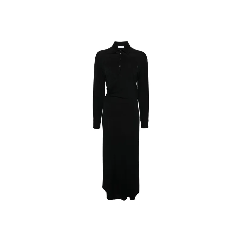 Rabanne Ruched Midi Wrap Dress-0