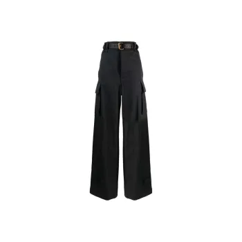 SAINT LAURENT Pants 'Gris/Fonce'