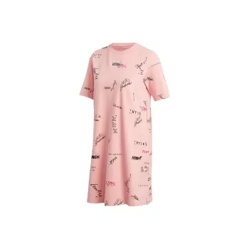 Adidas Short Sleeved Dresses Women's Pink