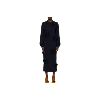 MOSCHINO Long Sleeved Dress Women's Dark Blue