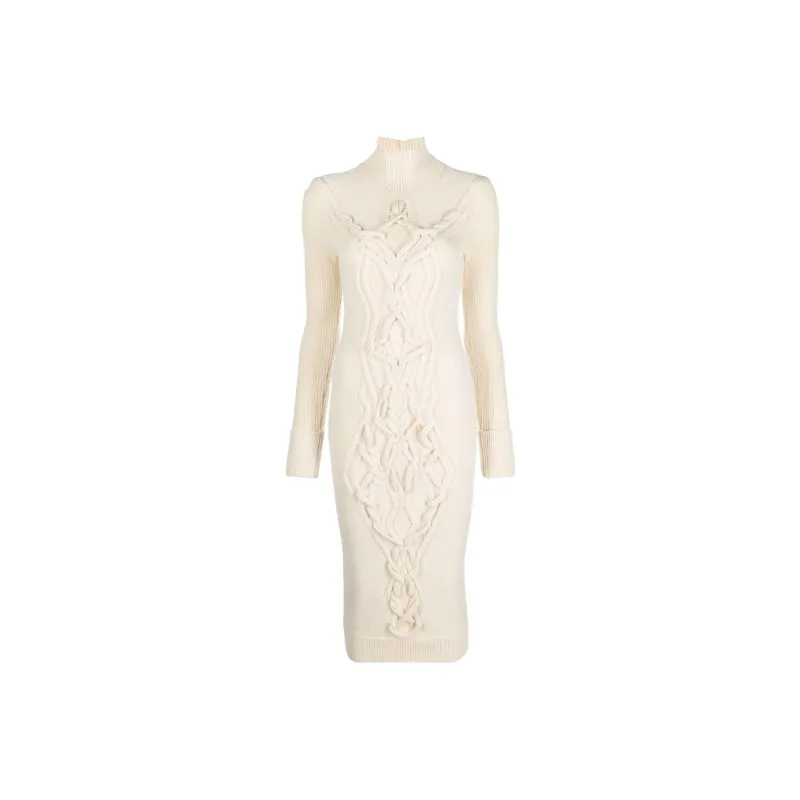 ISABEL MARANT Adrienne Cable-knit Midi Dress-0
