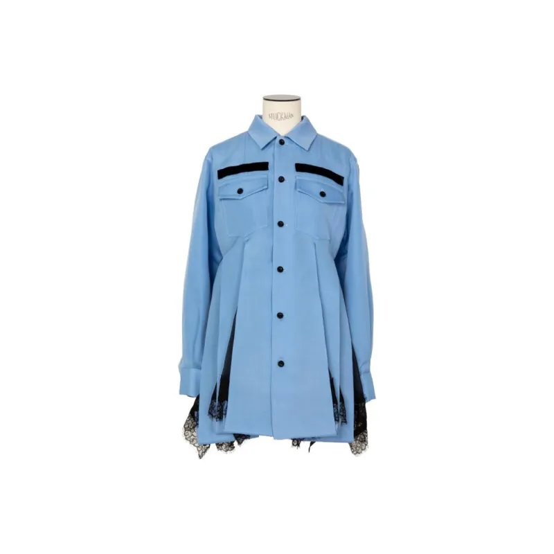 Sacai Double-faced Shirt Dress-0