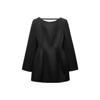 ZARA ZW Series Long Sleeved Dresses Women's Gray