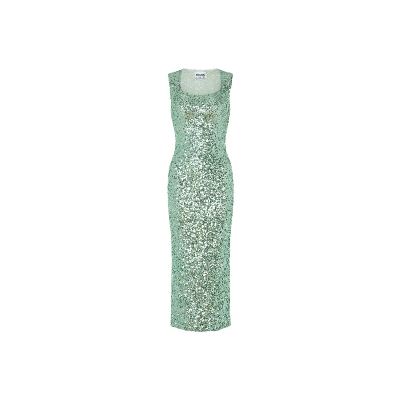 MOSCHINO Cut-out Sequined Midi Dress-0