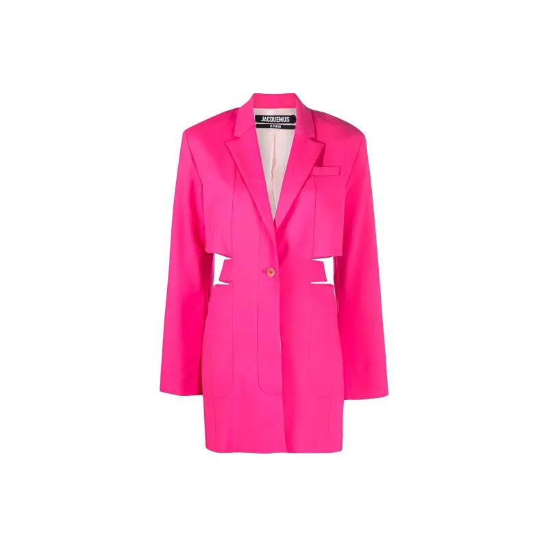 Jacquemus Long-Sleeved Dresses Women's Rose Red-0