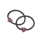 Heart Smiley Face Rubber Band 1 Pack (Coffee)
