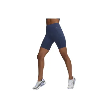 Nike Firm-Support High-Waisted 8' Biker Shorts With Pockets Casual Shorts Women's Midnight Navy