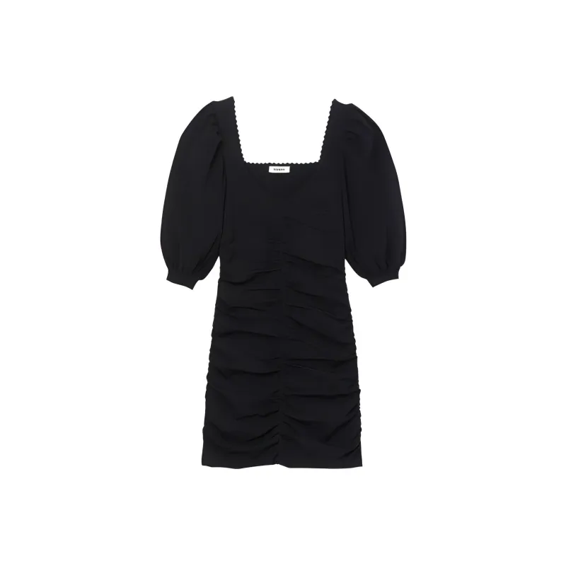 Sandro Short Sleeved Dresses Women's Black-0