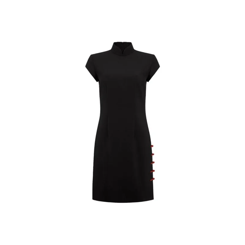 SHANGHAI TANG Embroidered Qipao Dress-0